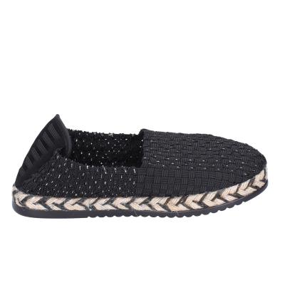 scarpe donna CAFè NOIR espadrillas nero tessuto MEA901 BF478 Nuovo