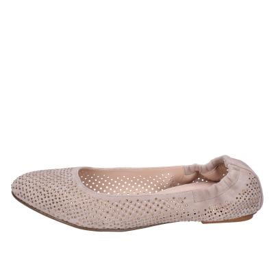 scarpe donna CAFè NOIR ballerine beige camoscio strass MEL501 BF513 Vendita