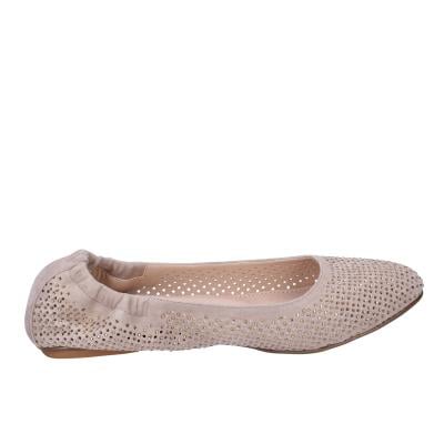 scarpe donna CAFè NOIR ballerine beige camoscio strass MEL501 BF513 Vendita