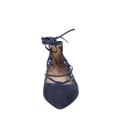 scarpe donna CAFè NOIR ballerine blu camoscio MED507 BF402 Promozione
