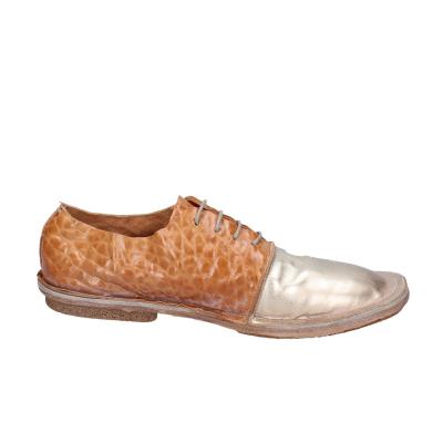 scarpe donna MOMA classiche marrone pelle oro 1AS439-RANA BC828 Soddisfazione Garantita