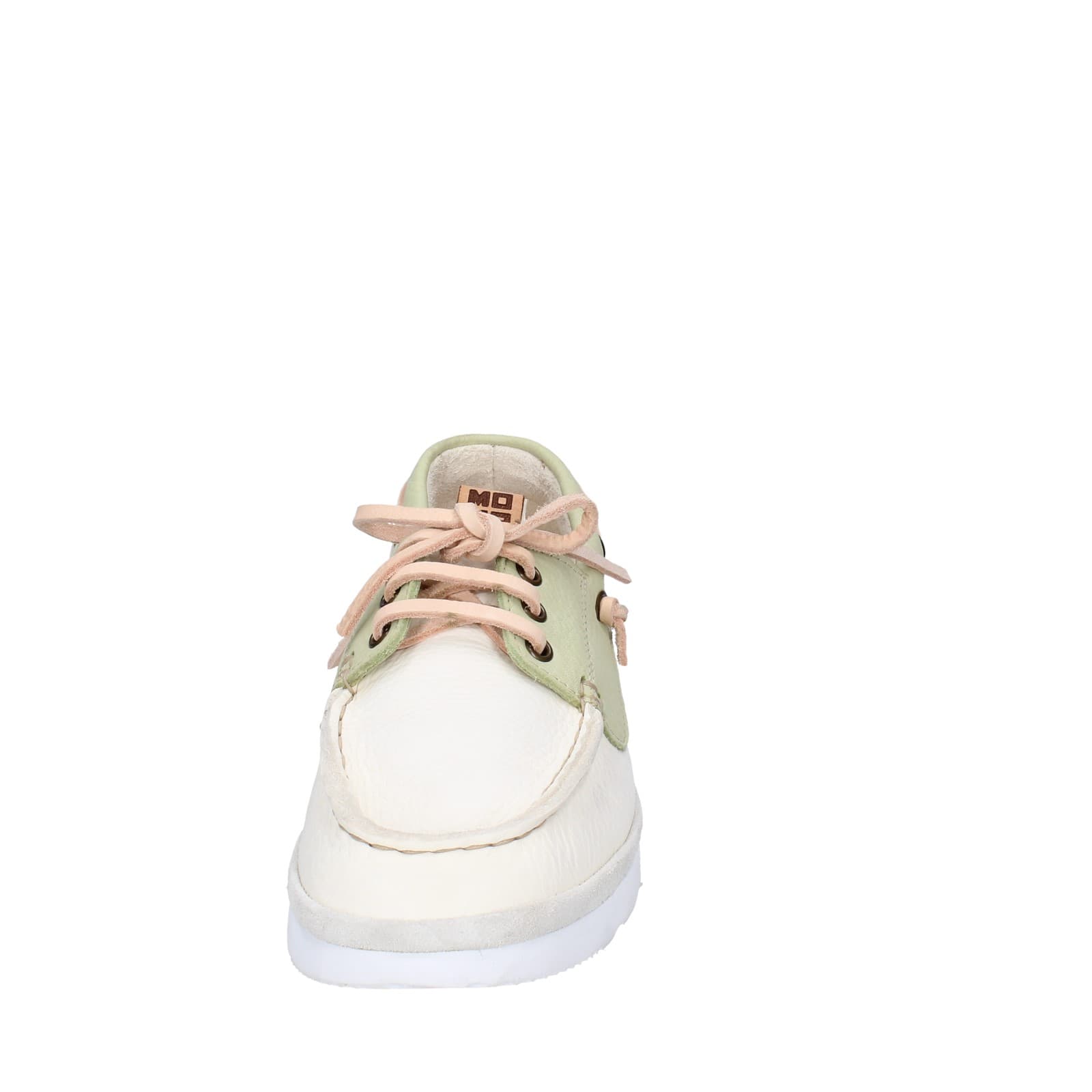 scarpe donna MOMA classiche bianco pelle verde 1AS407-YAC2 EZ870 Qualità Garantita