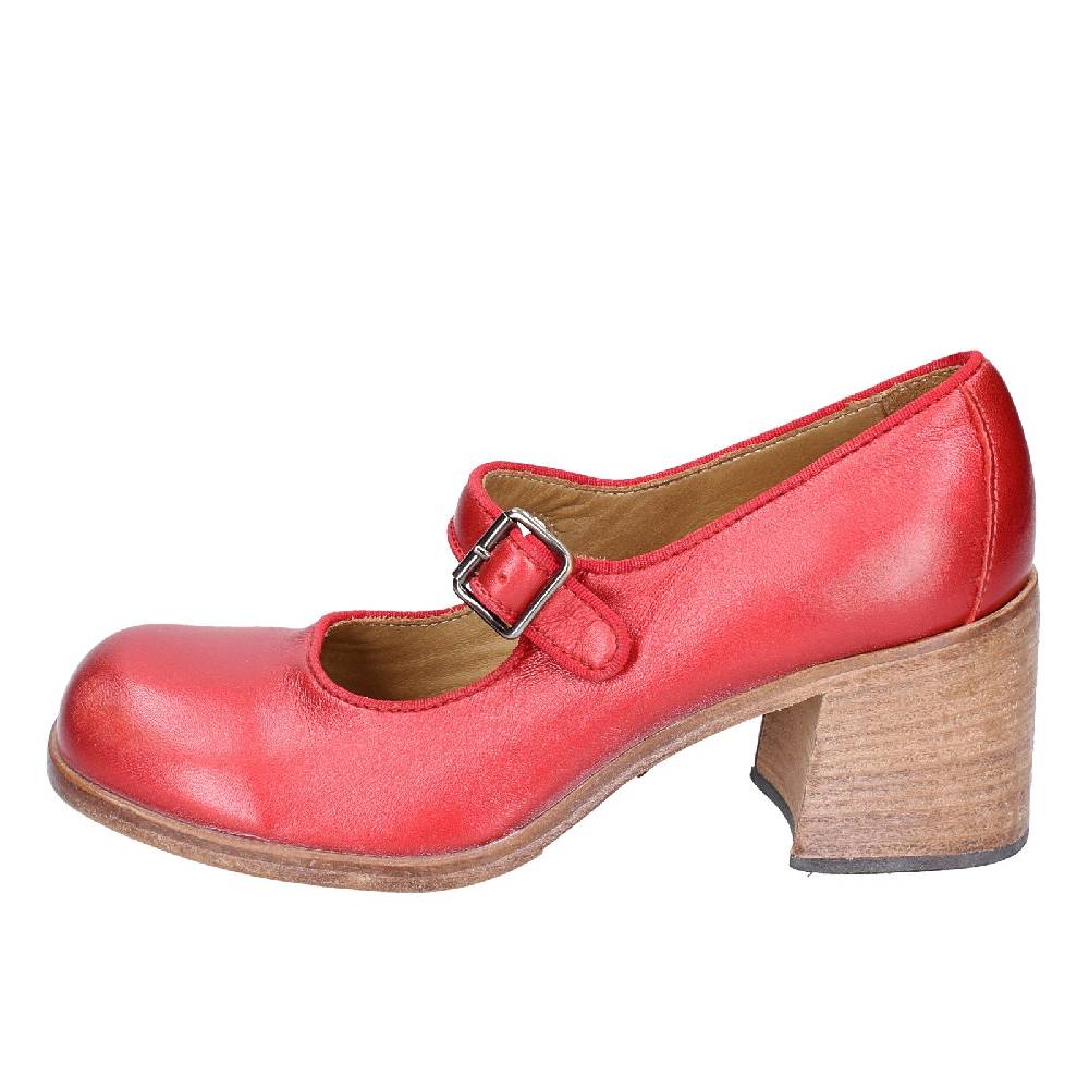 scarpe donna MOMA decollete rosso pelle 47403L VINTAGE EX448 Offerte