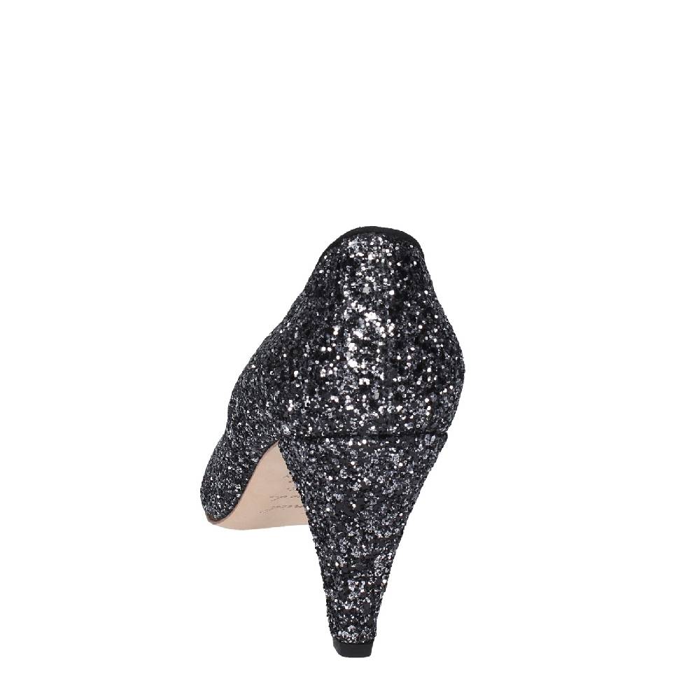 scarpe donna ANNIEL decollete nero glitter EX219 Vendita Calda
