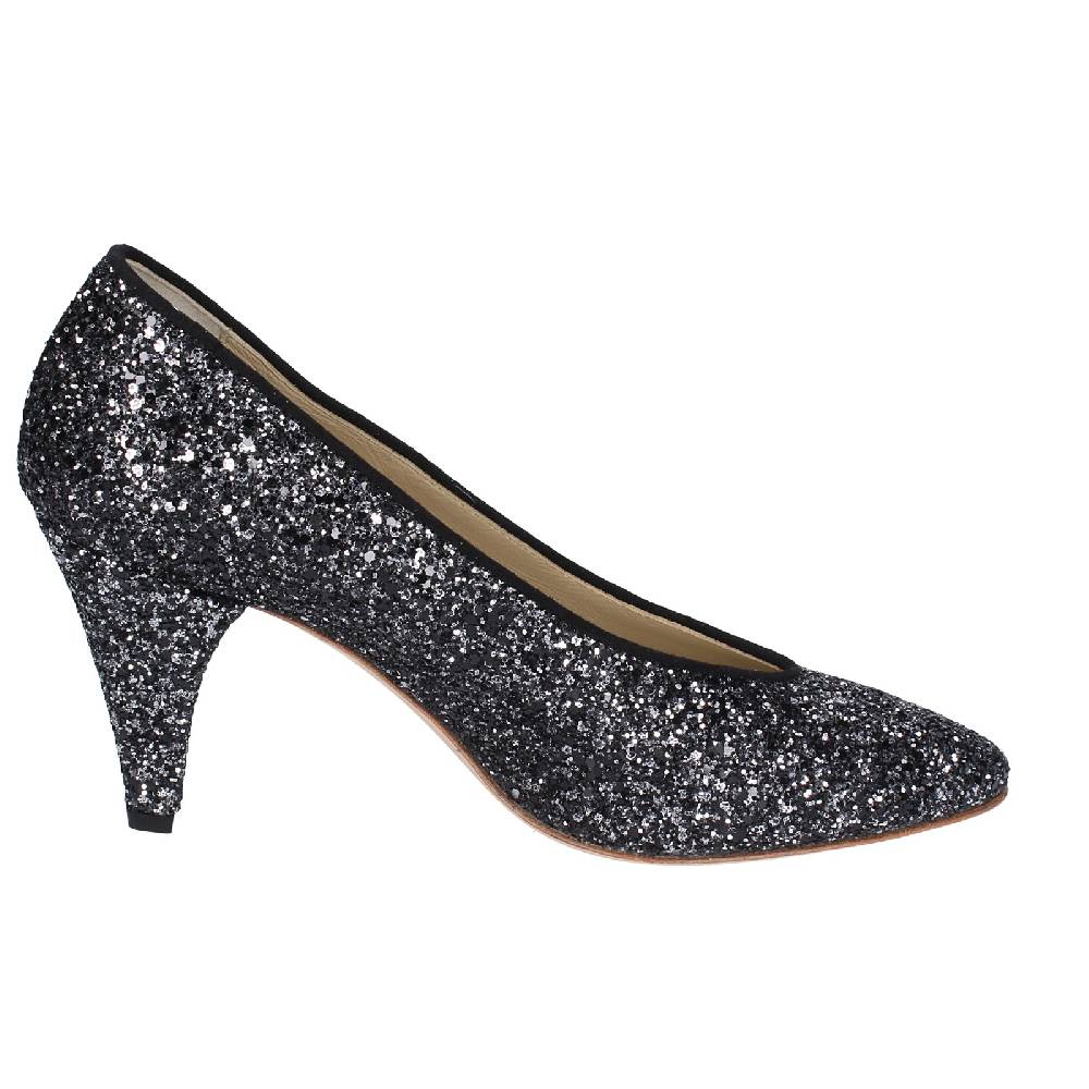 scarpe donna ANNIEL decollete nero glitter EX219 Vendita Calda