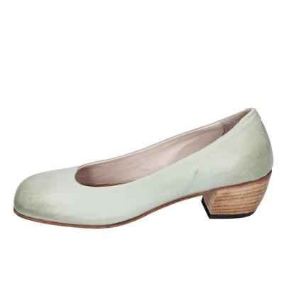 scarpe donna MOMA decollete verde pelle BE500 Saldi Di Fabbrica