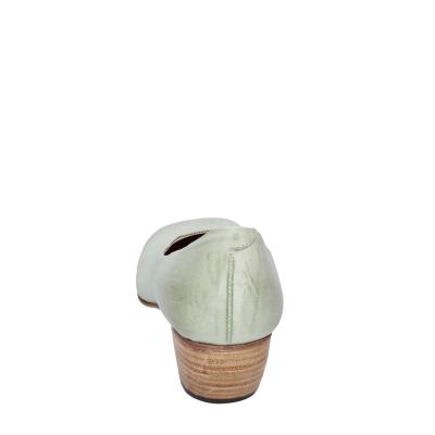 scarpe donna MOMA decollete verde pelle BE500 Saldi Di Fabbrica