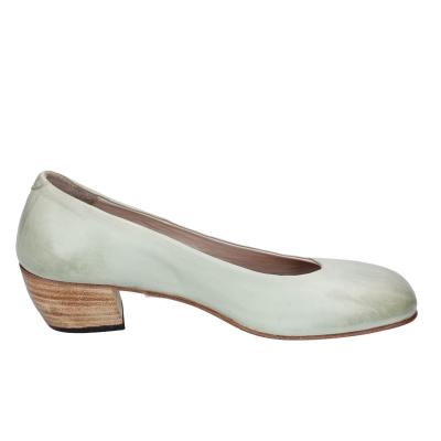 scarpe donna MOMA decollete verde pelle BE500 Saldi Di Fabbrica