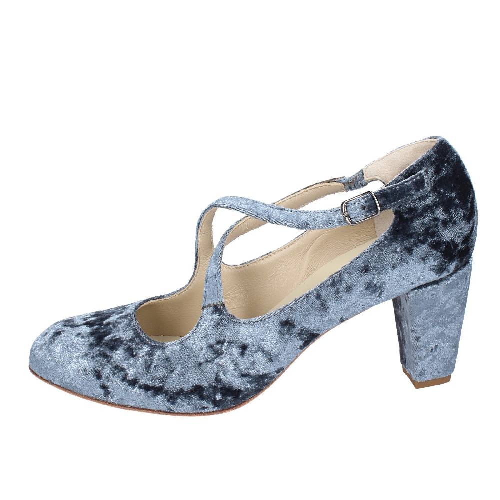 scarpe donna ANNIEL decollete grigio velluto EX257 Negozio