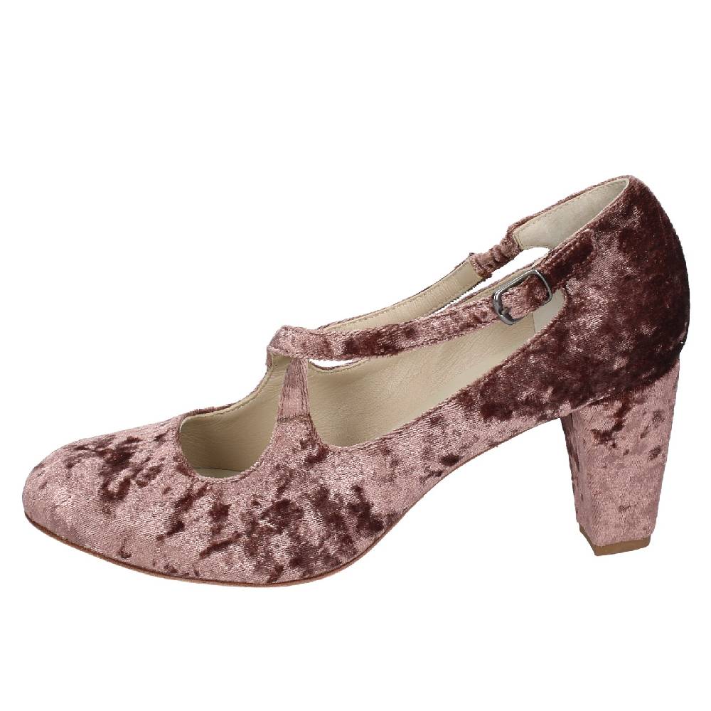 scarpe donna ANNIEL decollete marrone velluto EX279 Italia
