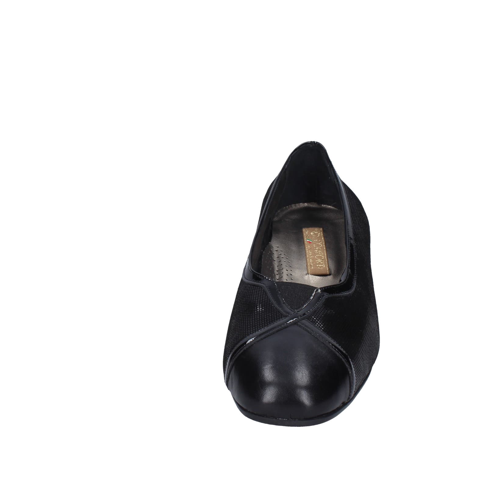 scarpe donna CONFORT decollete nero pelle vernice 3735 EZ335 Qualità