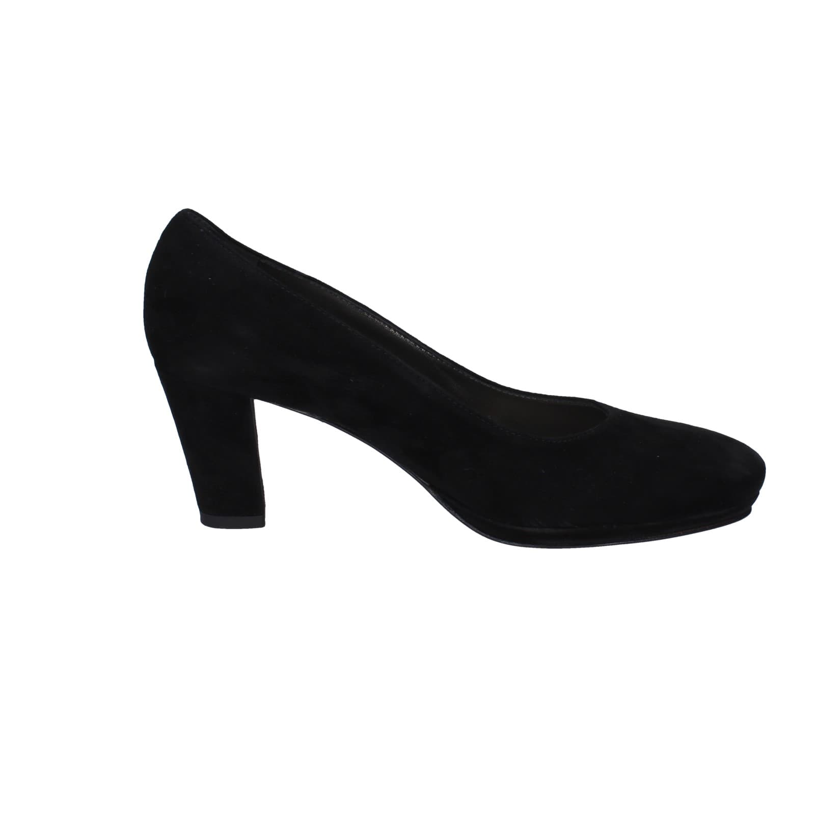 scarpe donna CONFORT decollete nero camoscio strass EZ354 Spedizione Gratuita