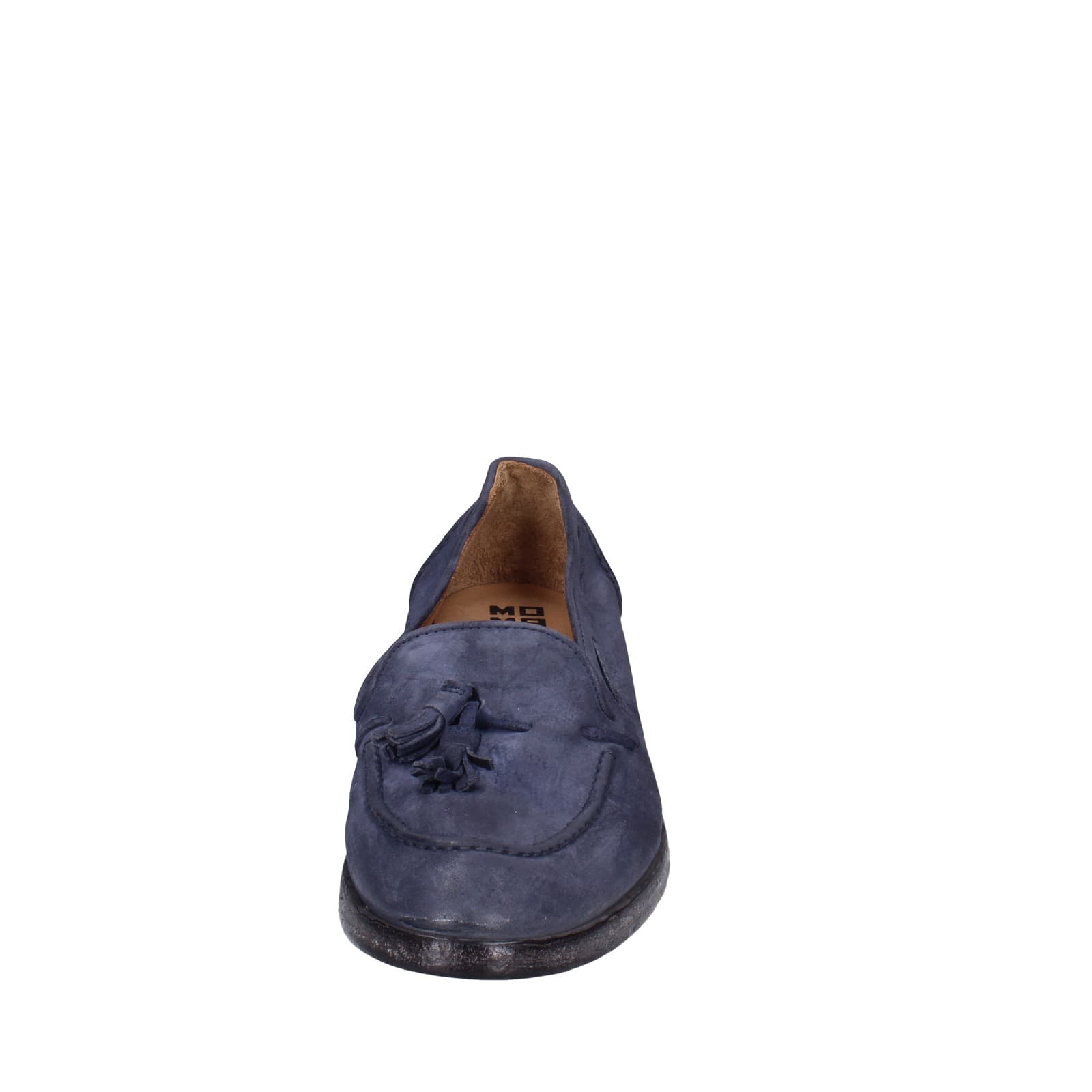 scarpe donna MOMA mocassini blu camoscio 1FS472-0W EZ878 Consegna Veloce