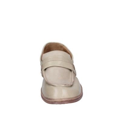 scarpe donna MOMA mocassini beige pelle marrone 1ES323-TV BC52 Convenienza