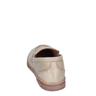 scarpe donna MOMA mocassini beige pelle marrone 1ES323-TV BC52 Convenienza