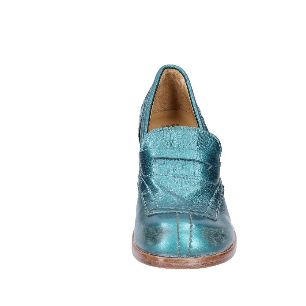 scarpe donna MOMA mocassini verde pelle 47406E VINTAGE EX447 Sconto