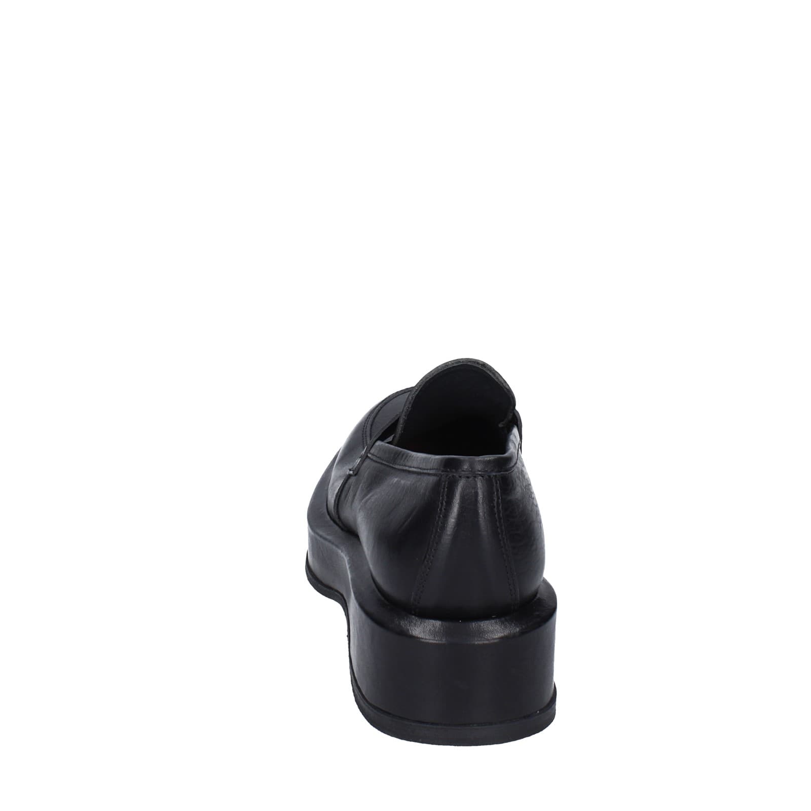 scarpe donna MOMA mocassini nero pelle 82301E-CU EY487 Offerta