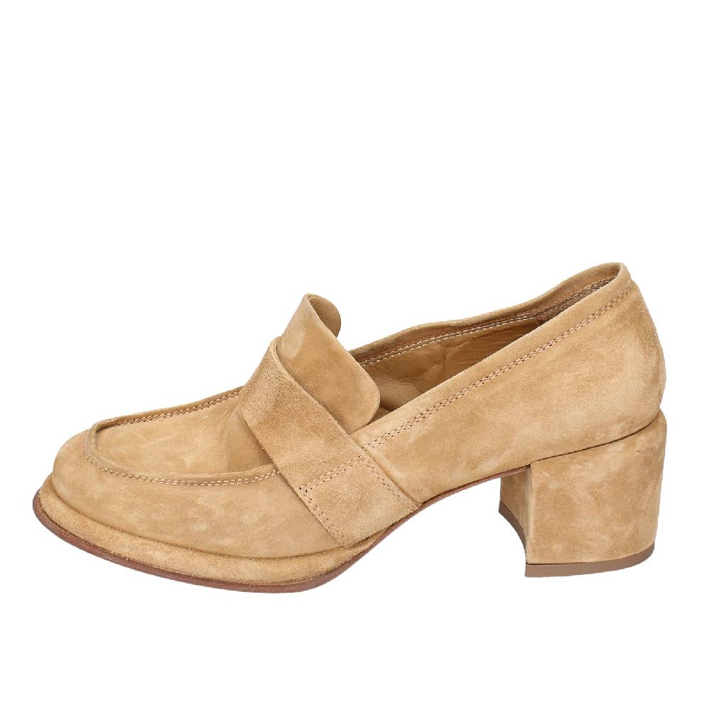 scarpe donna MOMA mocassini beige camoscio 44401E VINTAGE EX469 Hotsell