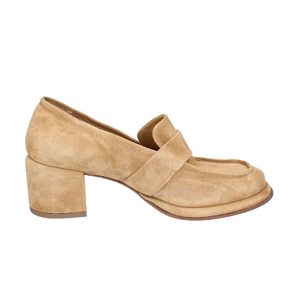 scarpe donna MOMA mocassini beige camoscio 44401E VINTAGE EX469 Hotsell