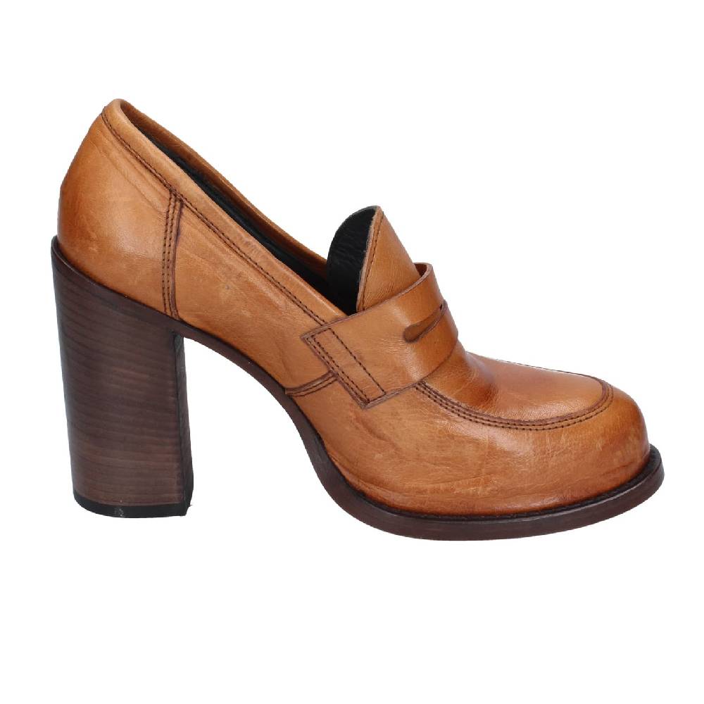 scarpe donna MOMA mocassini marrone pelle 85306E EY568 Online