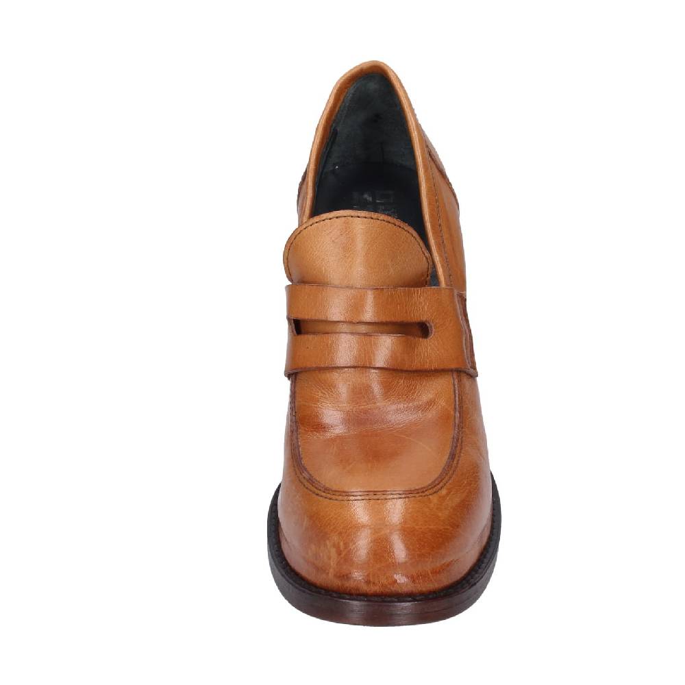 scarpe donna MOMA mocassini marrone pelle 85306E EY568 Online