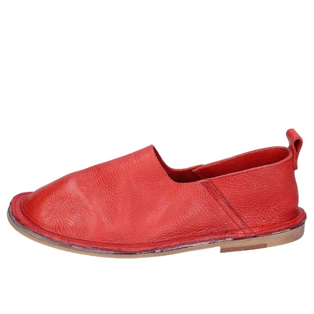 scarpe donna MOMA mocassini rosso pelle VINTAGE SLIP ON EX461 Offerte
