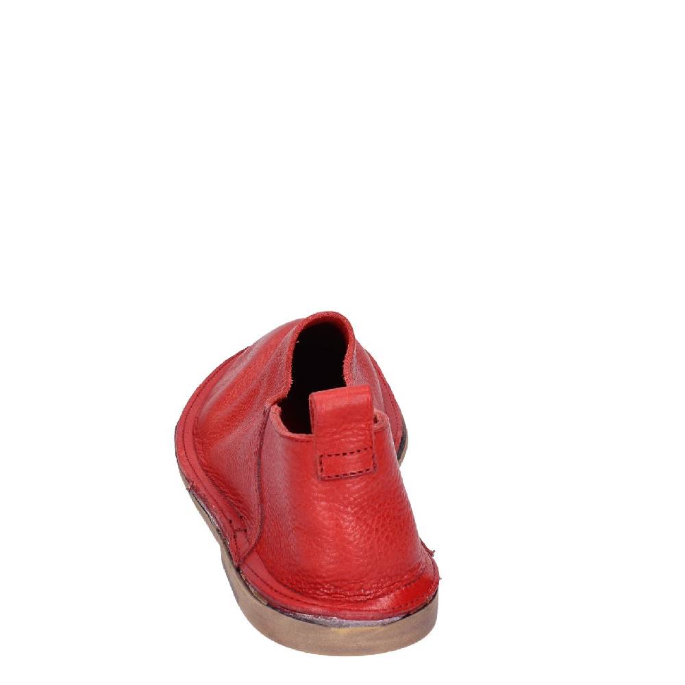 scarpe donna MOMA mocassini rosso pelle VINTAGE SLIP ON EX461 Offerte