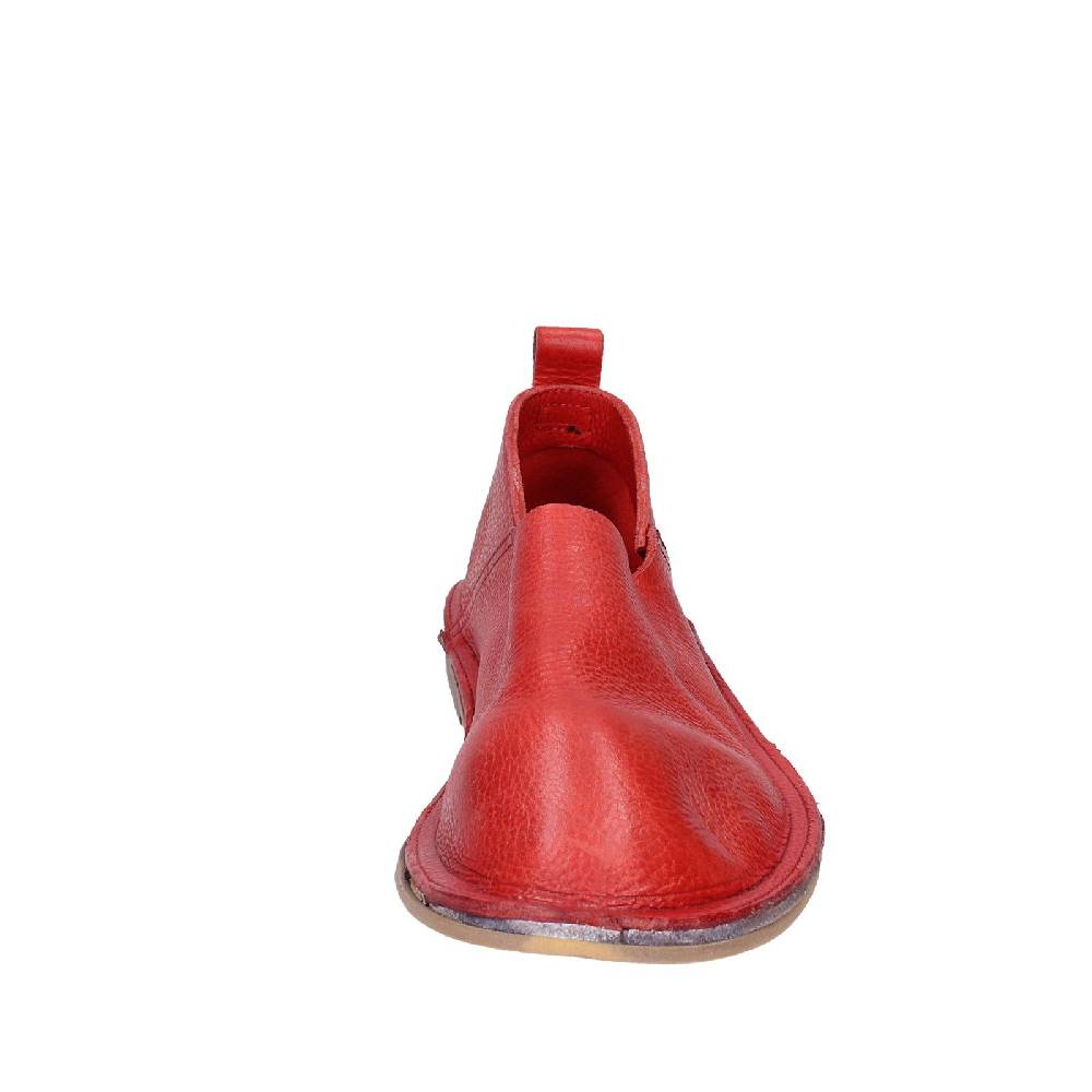 scarpe donna MOMA mocassini rosso pelle VINTAGE SLIP ON EX461 Offerte