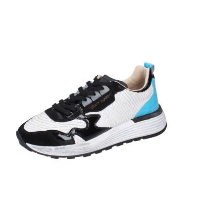 scarpe donna MOMA sneakers bianco pelle nero camoscio 3AS401-CR10 BC853 Moda
