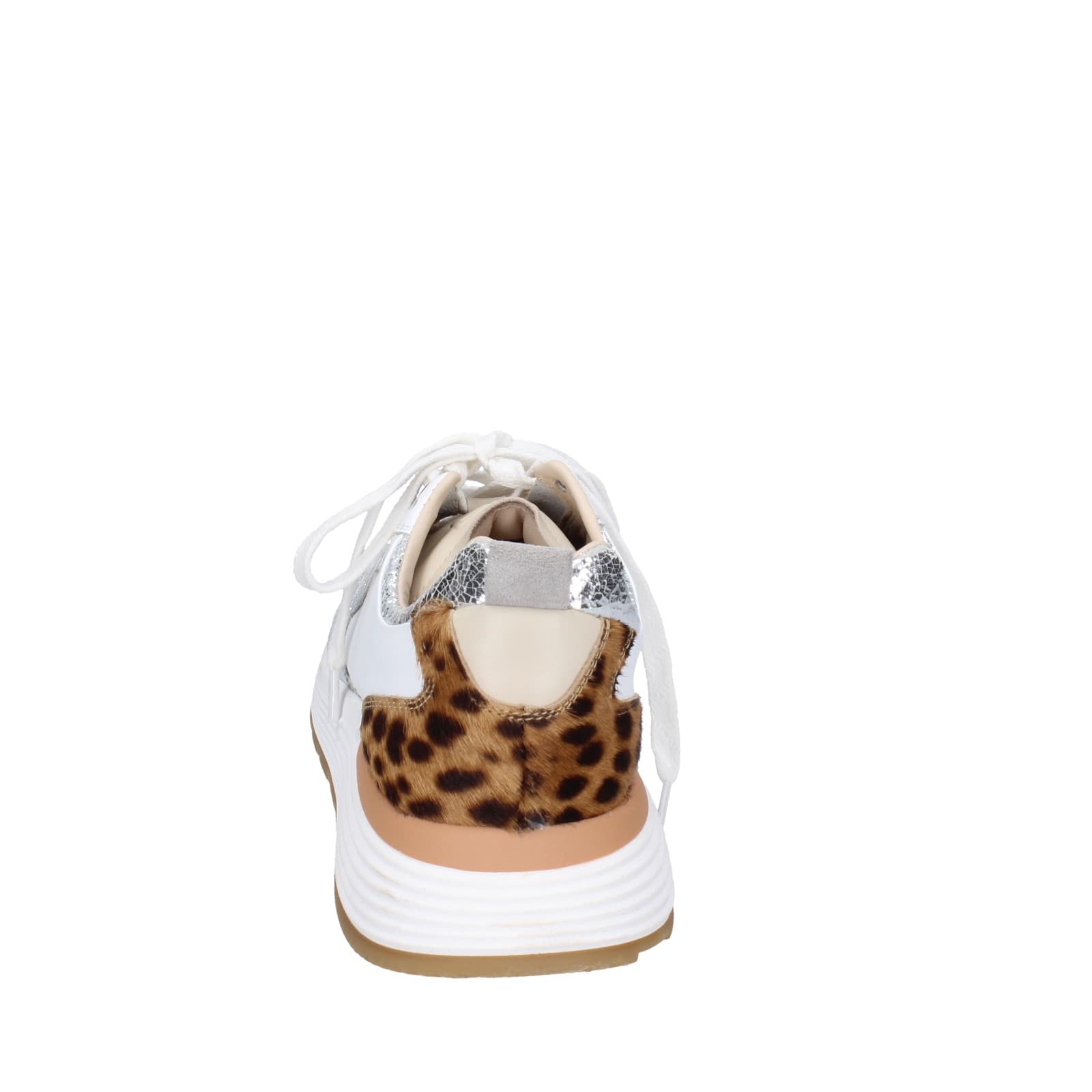 scarpe donna MOMA sneakers bianco pelle argento tessuto 3AS401-CR5 EZ858 Italy