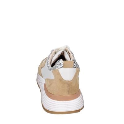 scarpe donna MOMA sneakers marrone pelle beige glitter 3AS401-CR1 BC65 Italia