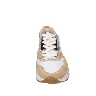 scarpe donna MOMA sneakers marrone pelle beige glitter 3AS401-CR1 BC65 Italia