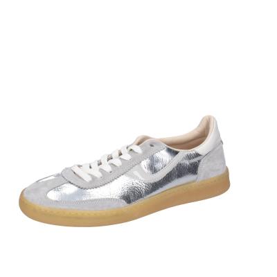 scarpe donna MOMA sneakers argento pelle lucida grigio camoscio 3AS420-CRV BC788 Nuovo