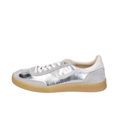 scarpe donna MOMA sneakers argento pelle lucida grigio camoscio 3AS420-CRV BC788 Nuovo