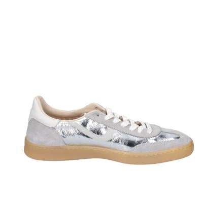 scarpe donna MOMA sneakers argento pelle lucida grigio camoscio 3AS420-CRV BC788 Nuovo