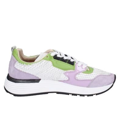 scarpe donna MOMA sneakers viola pelle bianco camoscio 3AS401-CR8 BC72 Vendita