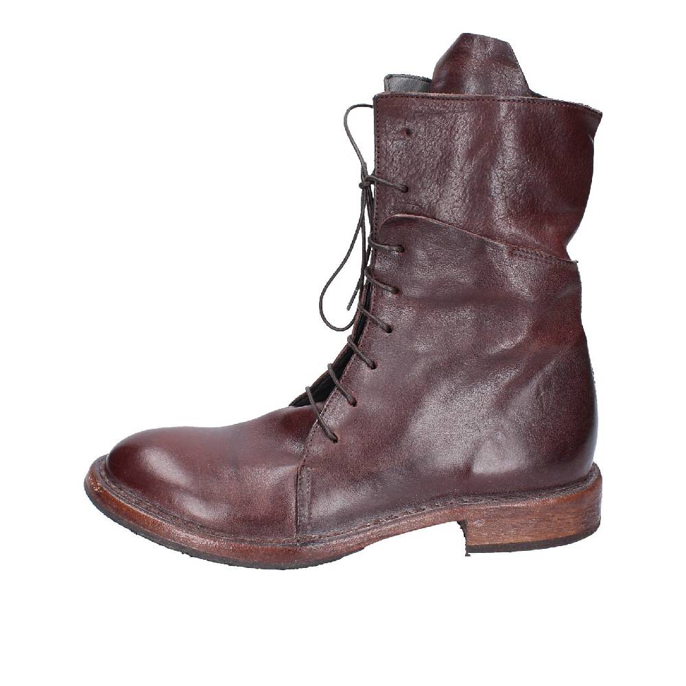 scarpe donna MOMA stivaletti marrone pelle 1CW195 VINTAGE EX492 Consegna Veloce