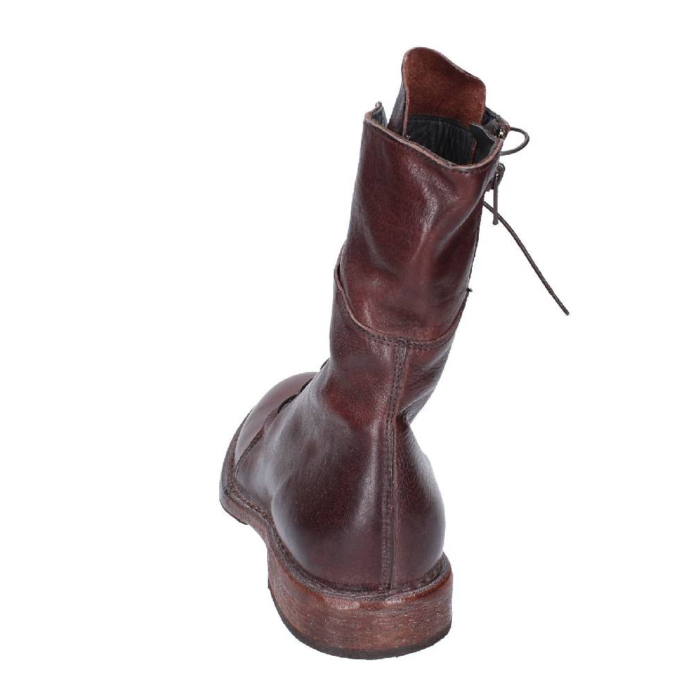 scarpe donna MOMA stivaletti marrone pelle 1CW195 VINTAGE EX492 Consegna Veloce