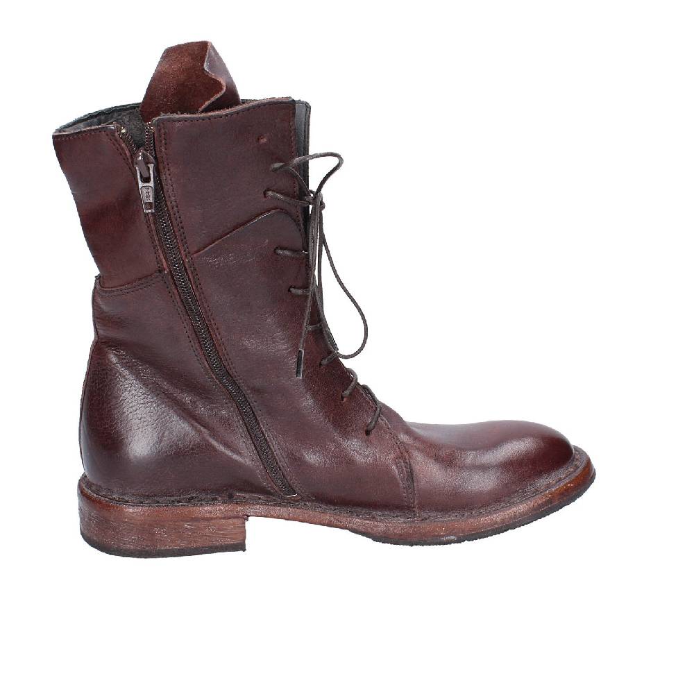 scarpe donna MOMA stivaletti marrone pelle 1CW195 VINTAGE EX492 Consegna Veloce