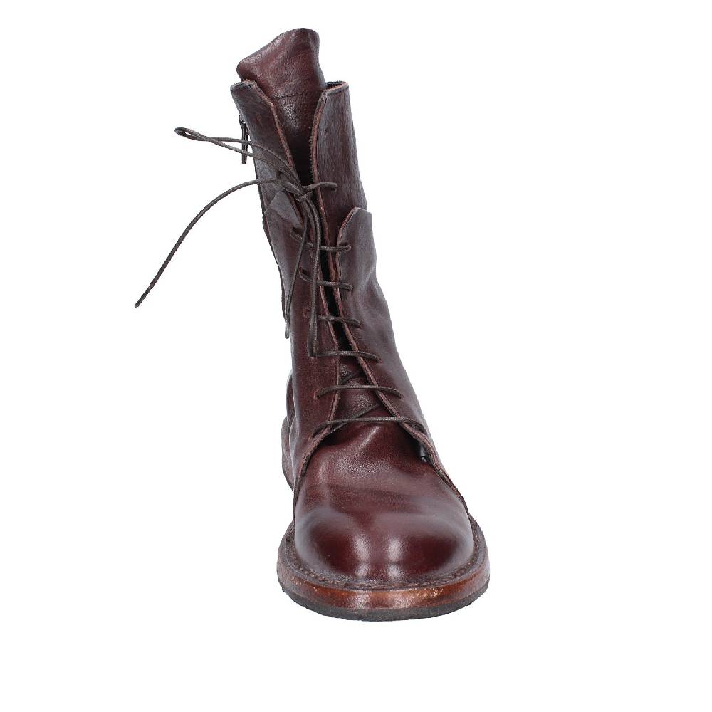 scarpe donna MOMA stivaletti marrone pelle 1CW195 VINTAGE EX492 Consegna Veloce
