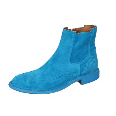 scarpe donna MOMA stivaletti celeste camoscio 1CS405-MAS BC826 Affare Del Giorno