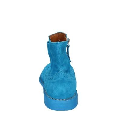 scarpe donna MOMA stivaletti celeste camoscio 1CS405-MAS BC826 Affare Del Giorno