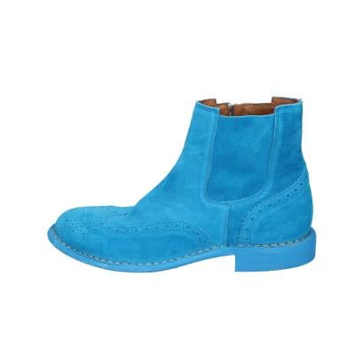 scarpe donna MOMA stivaletti celeste camoscio 1CS405-MAS BC769 Prezzo Ridotto