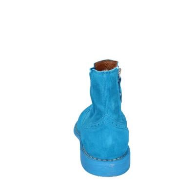 scarpe donna MOMA stivaletti celeste camoscio 1CS405-MAS BC769 Prezzo Ridotto