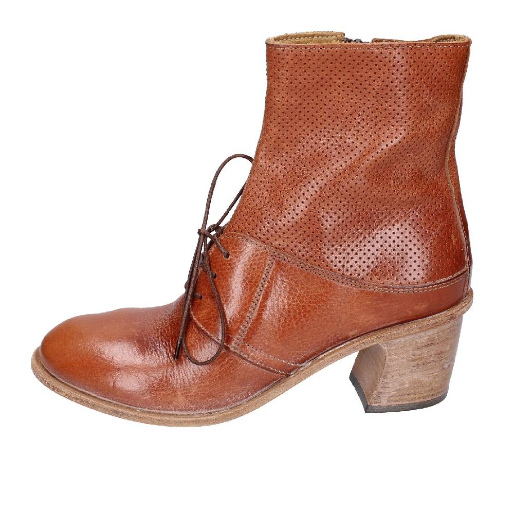 scarpe donna MOMA stivaletti marrone pelle 28403C VINTAGE EX394 Convenienza
