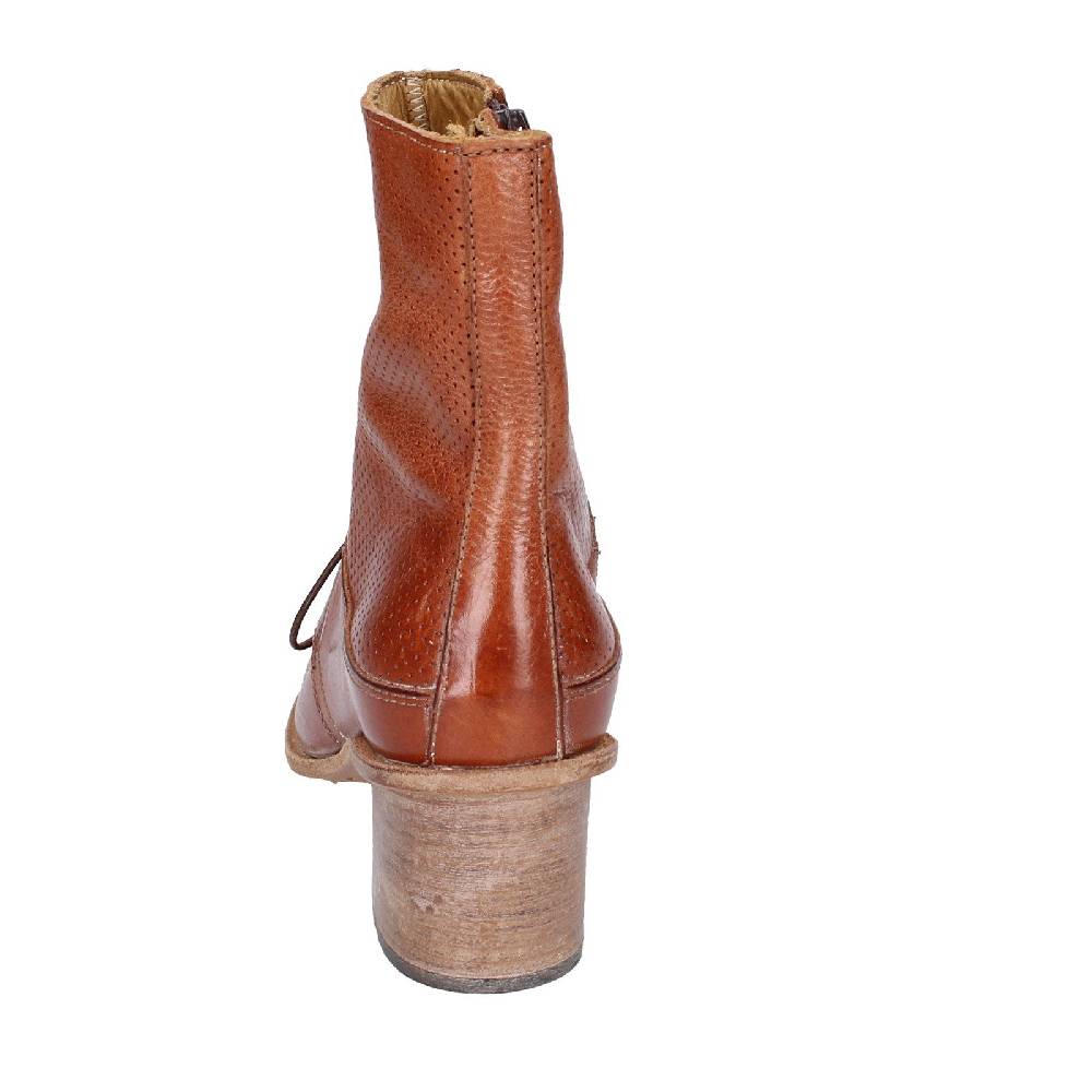scarpe donna MOMA stivaletti marrone pelle 28403C VINTAGE EX394 Convenienza