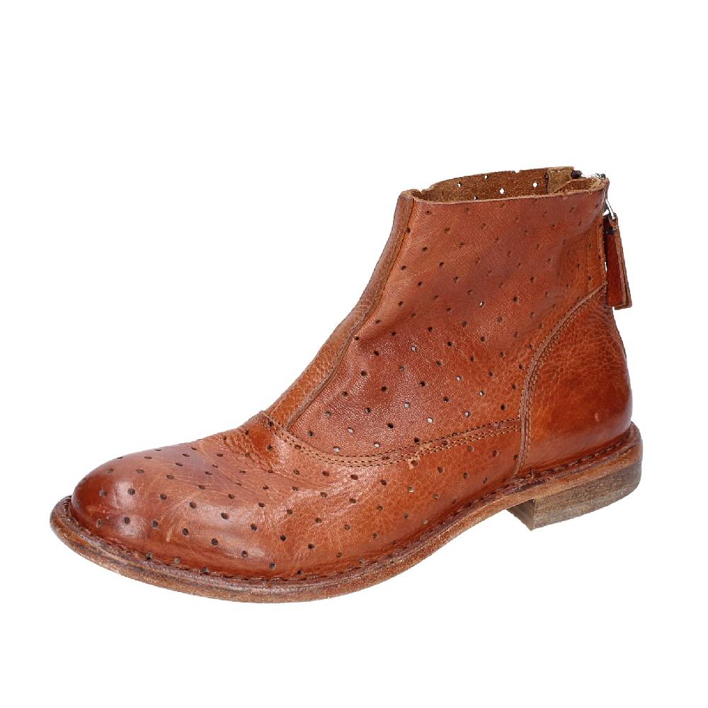scarpe donna MOMA stivaletti marrone pelle 30403B VINTAGE EX399