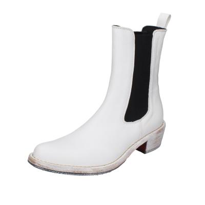 scarpe donna MOMA stivaletti bianco pelle 1CW228-CAP BD489 Economico