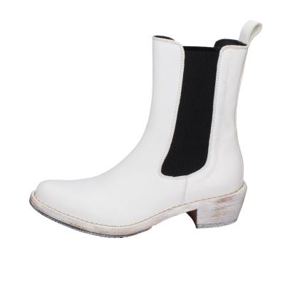 scarpe donna MOMA stivaletti bianco pelle 1CW228-CAP BD489 Economico