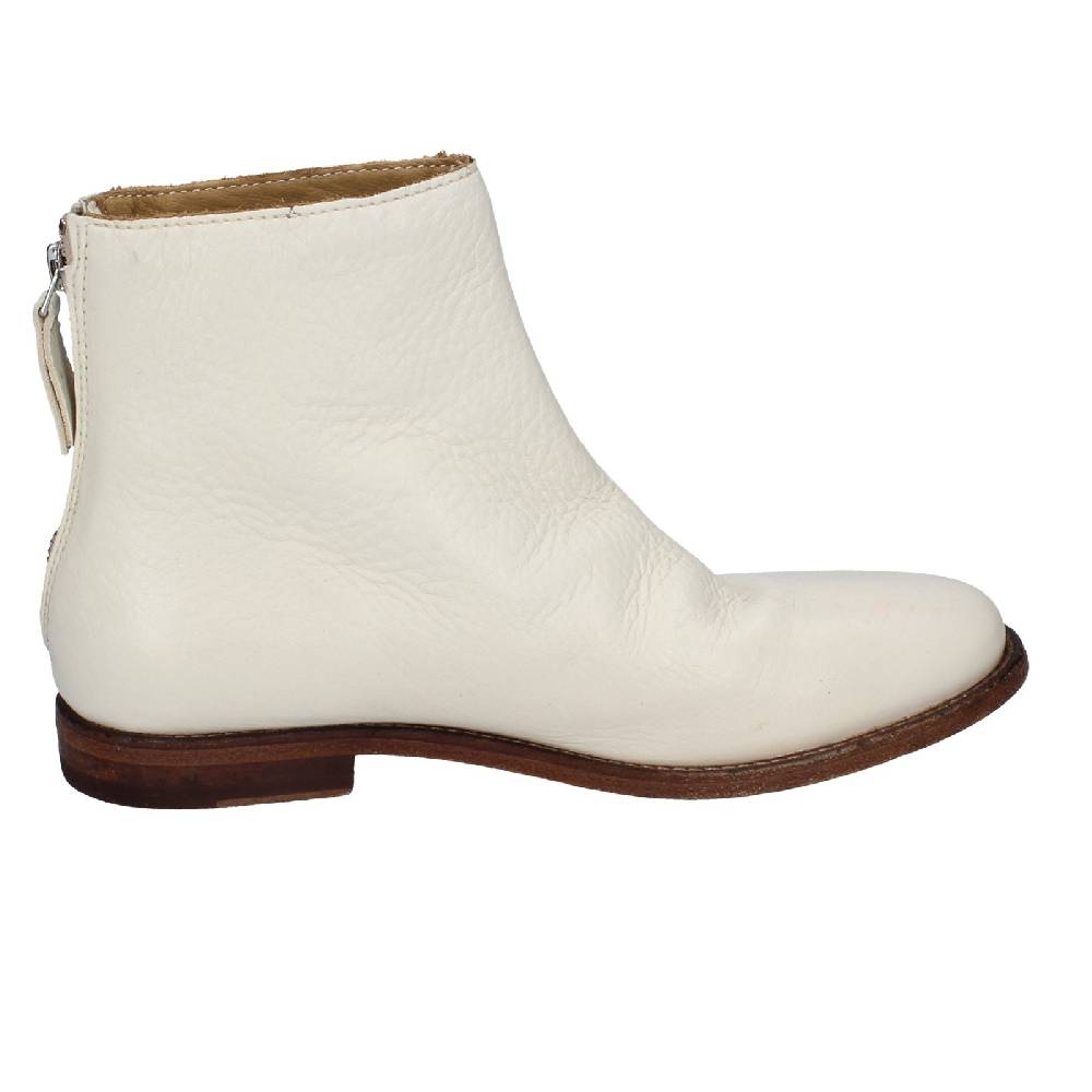 scarpe donna MOMA stivaletti bianco pelle 31402B VINTAGE EX471 Outlet